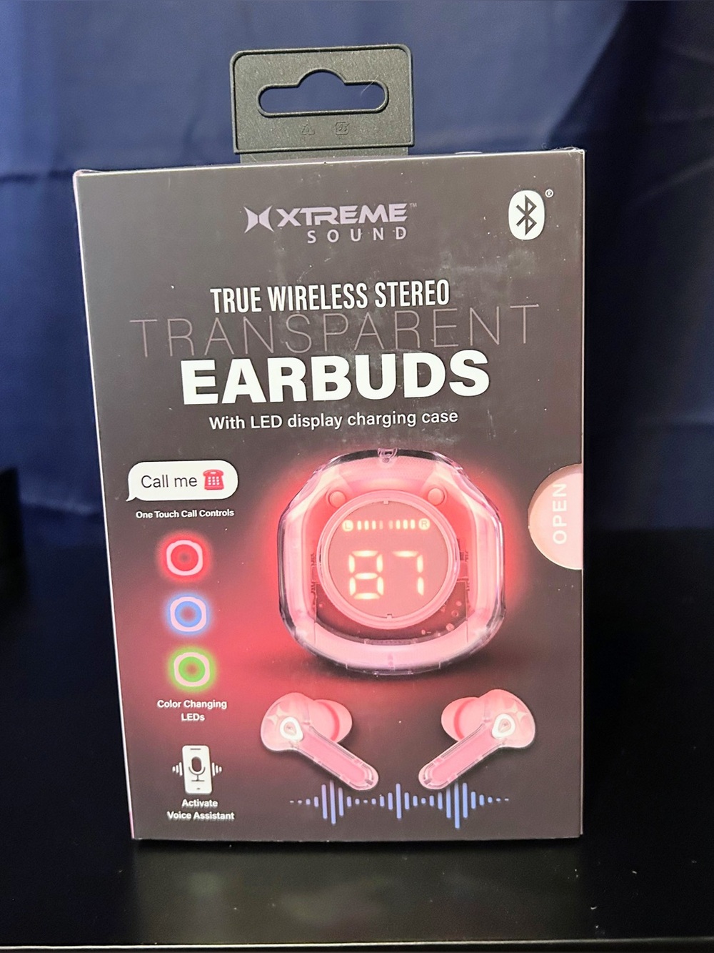 True Wireless Transparent Earbuds - Pink